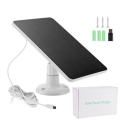 4W Solar Panel for Ring,Blink,Eufycam,Wyze,Reolink Rechargeable Battery Camera