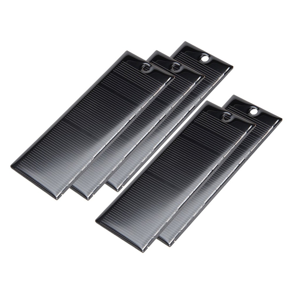 5Pcs 4.5V 130mA Poly Mini Solar Cell Panel Module DIY 44mm x 121mm