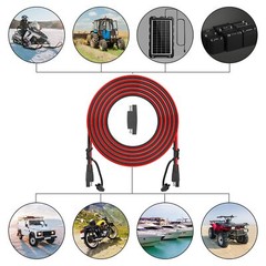 25Feet SAE to SAE Extension Cable Quick Disconnect Connector 16AWGfor Automot…