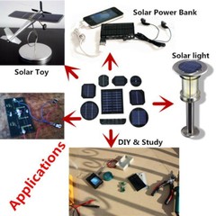 52x52mm Mini Solar Panel 0.5V 0.49W Solar Cells Photovoltaic Panels For DIY Toy