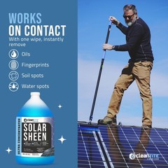CLEANTITE Solar Panel Cleaner 1 Gallon (Makes 512 G) – 128 Fl Oz (Pack of 1)