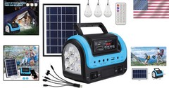 Versatile Portable Power Station 144W with Solar Panel for Outdoor Adventures