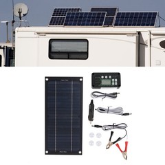 15W Monocrystalline Solar Panel Kit 18V 600W Power MPPT Controller for 12V RV