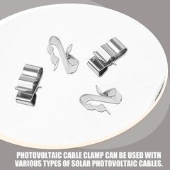 30Pcs Reusable Wire Clips Stainless Steel Cable Clips for Solar Panel Wiring