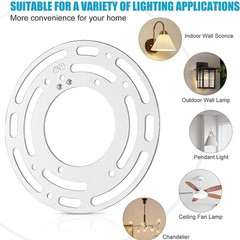 Upgraded 4-Pack Universal Lamp Mounting Brackets with Screws and Nuts for3182
