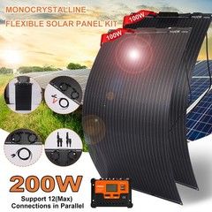 New 400W Solar Panel Monocrystalline Kit Off Grid RV Home Outdoor Camping New