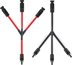 Plug & Play 3 to 1 Solar Connectors – 10AWG Dual-Layer for Long-Lasting Use