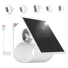 6W 5V Solar Panel Charger DC 3.5 USB C 9.8Ft Portable Solar Power Charger