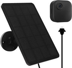 4W Solar Panel for Blink Outdoor 4 Camera, Solar Panel with USB-C Port, Rubber