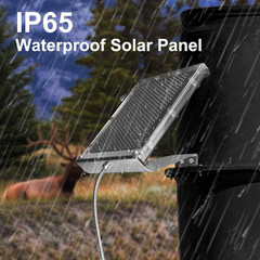 12V 1.7W Solar Panel for Deer Feeder Waterproof Solar Battery Charger with Mount