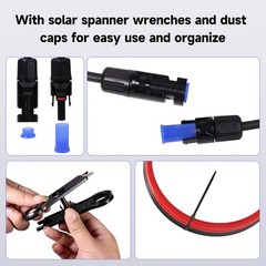 20FT 10 AWG Solar Panel Extension Cable for RVs, Boats and PV Systems
