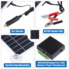 400W Solar Panel Kit 100A 12V Battery Charger w/ Controller Caravan Boat Outdoor