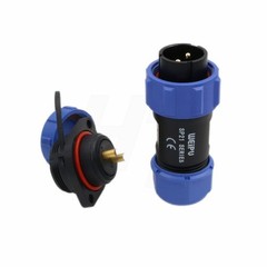 Sp21 2 Pin Waterproof Aviation Circular Connector 30a 12/24v Power Ac Dc Outdoor