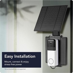 Durable Solar Charger for Ring Video Doorbell – Adjustable & Weather-Resistant