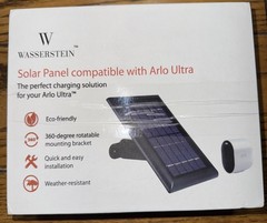 Wasserstein Charging Solar Panel Wired Compatible With Arlo Ultra