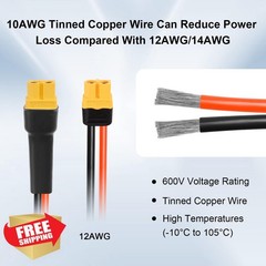 XRDS-RF 2FT Solar to XT60 Cable