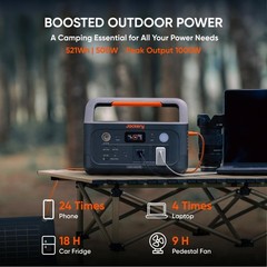 Jackery Explorer 500 v2 Portable Power Station, 512Wh LiFePO4 Battery, 500W A…