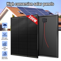 800W Watt Mono Solar Panel 12V Charging Off-Grid Battery Power RV Home Off Grid
