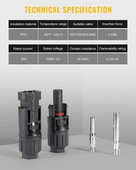 High-Performance 12 PCS Solar Connectors for Reliable Outdoor Installations