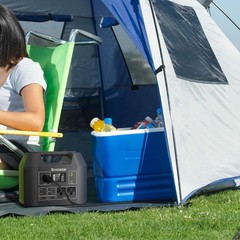 Solar Generator, 300W Portable Power Station, 296Wh Lithium Battery Backup w/…