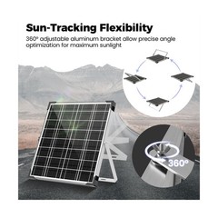 Voltset 12V Solar Battery Charger – 20W Waterproof Solar Panel Kit with Smart…