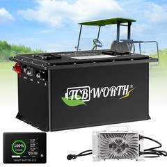 LiFePO4 48V 105Ah Golf Cart Lithium Battery 200A BMS 15000Cycle Club Car&Charge