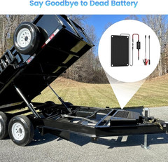 Solar Battery Charger Maintainer,Dump Trailer Battery Charger, Battery Mainta…