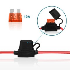 2Pcs 2Ft 10AWG SAE Extension Cable SAE Battery Connector SAE to O Ring Terminal