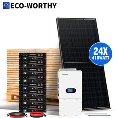 9840W Solar Panel Kit +10KW GroWatt Solar inverter & 40KWh Lithium Battery