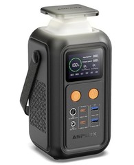Asperx Portable Power Station, 192Wh Lifepo4 Battery with 200W Output, Dual 140W