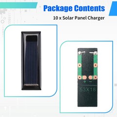 10Pcs Solar Panel 0.5V 100mA Solar Cells Photovoltaic panels Module Sun 4437