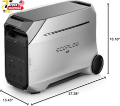 Solar Generator for Home Use Camping DELTA Pro 3 Portable Power Station 4000W