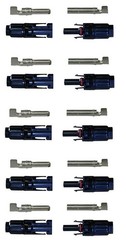 5x MC4 Connector Pairs for Solar Panel Housing and Contact