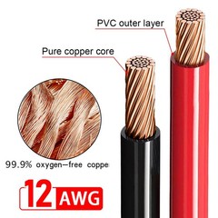 12 AWG XT60 Female to Solar Connector Solar Panel Extension Charging Cable 10FT