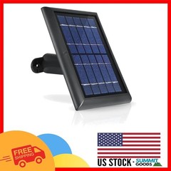 Easy Install Solar Panel for Ring Spotlight & Stick Up Cameras – 1-Pack, Black