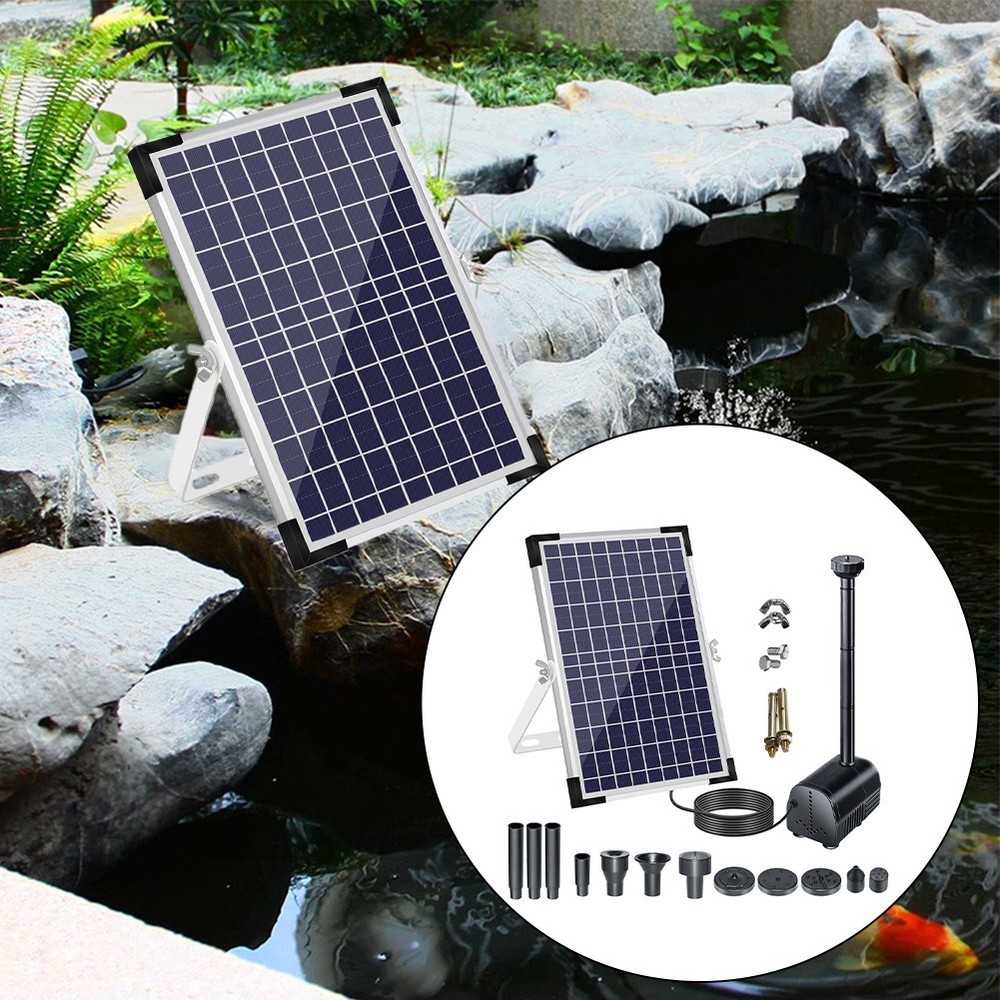 Compact and Stylish Outdoor Fountain Powered by Renewable Energy Source