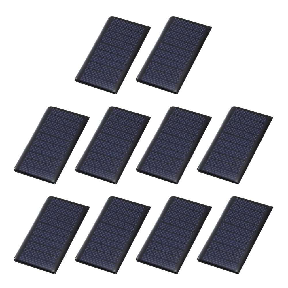 10Pcs 5V 0.3W 60mA Mini Solar Panels, Solar Photovoltaic Power Cells