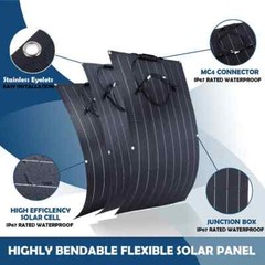 400W Flexible Solar Panel Mono 12V Battery Charge RV Camping Off-Grid Rooftop