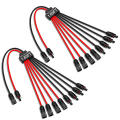 Solar Y Branch Adapter 2 to 4 PV Cable Tool-Free IP68 Waterproof Solar