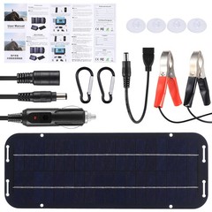 12V Solar Panel 30W Trickle Charger Battery Charger Kit Maintainer Boat Car RV