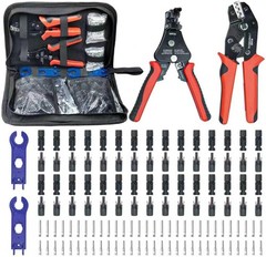 60PCS Solar Connector Crimping Kit with 30 Pairs MC4 Connectors – Ultimate So…