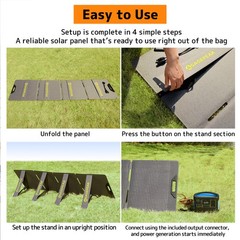 300W Portable Solar Panel ETFE Foldable Solar Charger for Power Station Charging