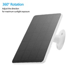 Solar Panel for Outdoor Camera Security Cam Micro USB to Type C Battery Charger