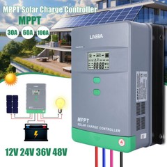 5200W 100A MPPT Solar Charge Controller 12V/24V/36V/48V Battery PV Regulator USB