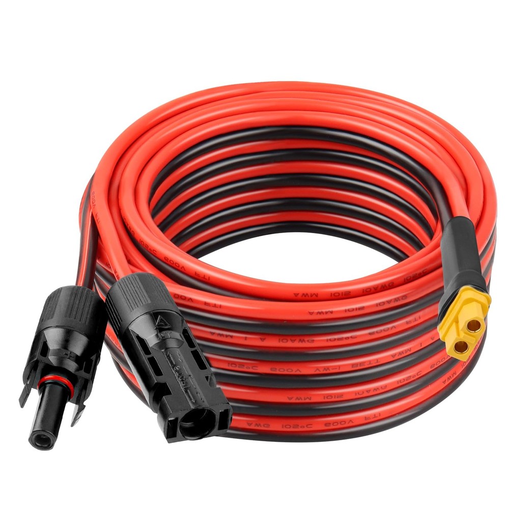 10AWG 25FT XT60 Solar Extension Cable 2 3 6 10 15 20 25 35 40 50 75 100FT XT6…