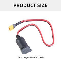 XT60 Extension Cable XT60 Female/Male to Car Charging Adapter Extension Cable