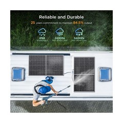 N-Type 16BB 200W Bifacial Solar Panel, 200 Watt Solar Panel 12V, 25% High Eff…