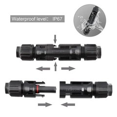 10-Set Solar Panel Connector Kit – Waterproof IP67 PV Cable Connectors