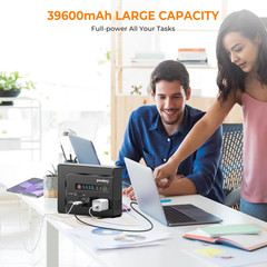 200W Solar Powered Generator, Portable Power Station with Solar Panel 40W | 146