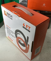 Rich Solar RS-IBC4A06F 4AWG 6Ft Positive & Negative Inverter Battery Cables